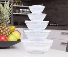 Alpina Set za čuvanje hrane, 5x, staklo