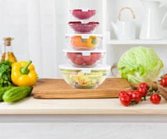 Alpina Set za čuvanje hrane, 5x, staklo