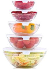 Alpina Set za čuvanje hrane, 5x, staklo