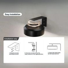 Netscroll Magnetne LED lampe za slike, zidne svjetiljke s 12 RGB boja, podesiva svjetlina i daljinski, USB punjenje, 2 kom, GalleryGlow