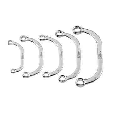 Savijeni okasti ključevi 9-22 mm, set od 5