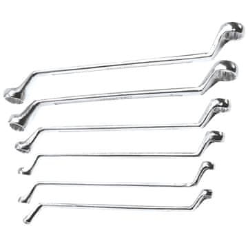 slomart Set 6 savijenih okastih ključeva, 6-17 mm, Top Tools