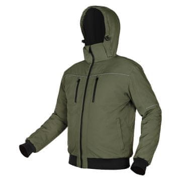 OUTDOOR izolirana jakna s kapuljačom, zelena, veličina XXL