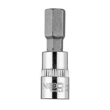Šesterokutni bit H8 na nasadnom ključu 1/4", kratki, 37 mm