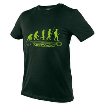 slomart Radni T-shirt NEOlution s grafičkim printom, boca zelena, vel. L