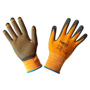 slomart NEO TOOLS Radne rukavice, najlon, nitrilne točkice, vel. 11