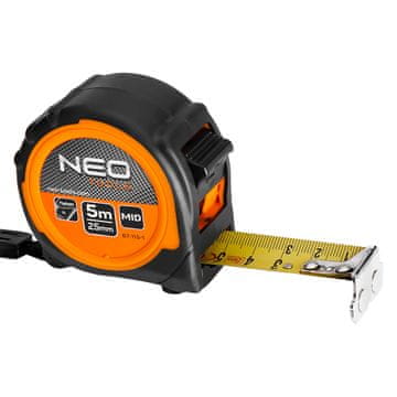 Čelična mjerna traka 5 m x 25 mm, magnet