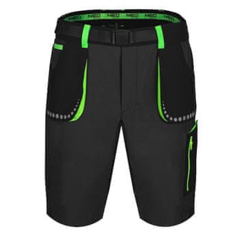 slomart Muške kratke radne hlače PREMIUM 4-way stretch, crne, vel. XXXL