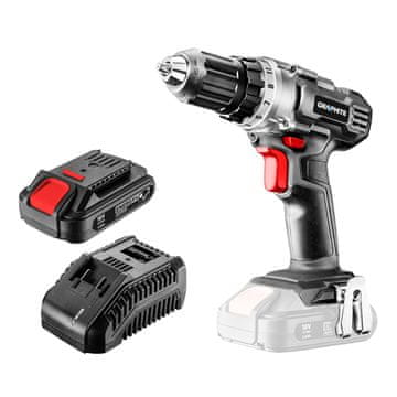 Energy+ 18V bežična bušilica/odvijač, Li-Ion, stezna glava 10 mm, baterija 2Ah, punjač, kutija