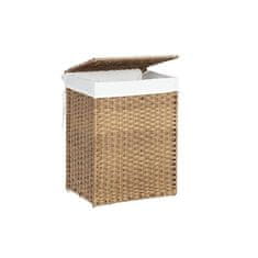 Songmics LCB51NL košara za rublje, 90 l, bijela