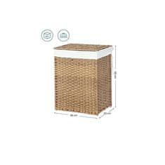 Songmics LCB51NL košara za rublje, 90 l, bijela