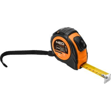 Čelična mjerna traka 5 m x 19 mm, automatsko zaključavanje, dva gumba za zaustavljanje