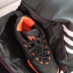 Netscroll Sportski ruksak s odvojenim pretincem za obuću, vodootporan i prostran za nogomet, košarku, fitness ili plivanje, crne boje, GymPack