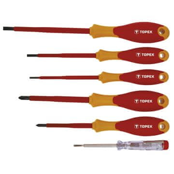 Topex Odvijači 1000V, set od 6 komada