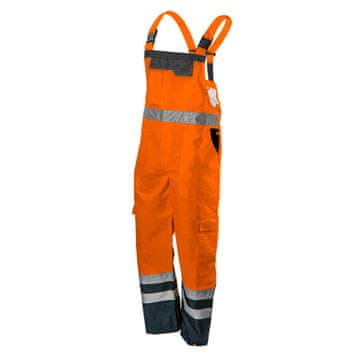 slomart Radne hlače na remen NEO TOOLS, narančaste, vodootporne, S