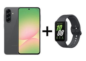 Samsung Galaxy A56 5G pametni telefon, 8/128GB, Graphite + Fit3 pametna narukvica, siva (SM-A566BZKAEUE - 1)