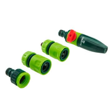 Set s ravnim raspršivačem, priključcima, priključkom za slavinu od 1/2"