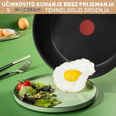 Tefal Renew+ Crna visoka tava s poklopcem, 24 cm (C4363253)