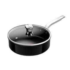 Tefal Renew+ Crna visoka tava s poklopcem, 24 cm (C4363253)