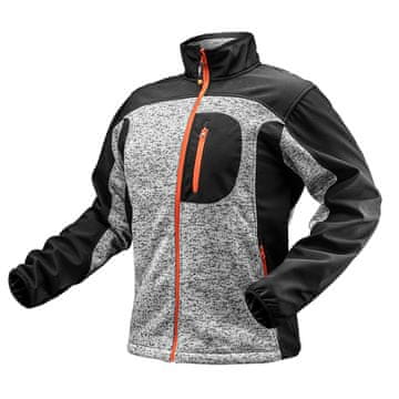 Pletena majica s kapuljačom ojačana softshell tkaninom, veličina S