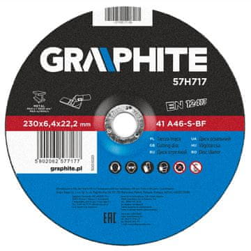 Brusna ploča za metal 230 x 6,4 x 22,2 mm, 27 A24-S-BF