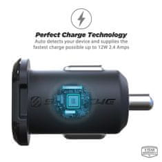 Scosche ReVolt Dual, auto punjač 2xUSB 12W, malih dimenzija