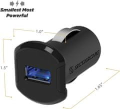 Scosche ReVolt, auto punjač USB 12W, malih dimenzija
