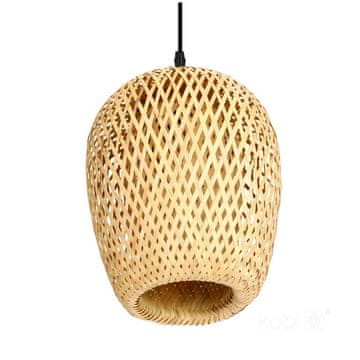 Viseća lampa od bambusa s boho motivom 24 cm 1xE27