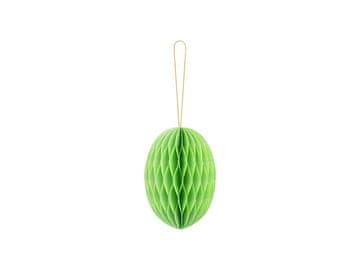 PartyDeco Papirnati ukras za jaja sa saćem, svijetlozelene boje, 12 cm