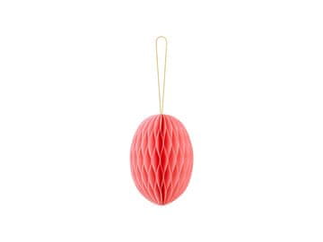 PartyDeco Papirnati ukras za jaja sa saćem, ružičasti, 12 cm