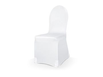 PartyDeco Premium elastična navlaka bijela