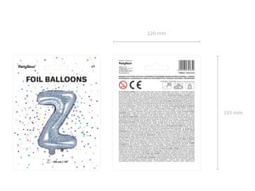 PartyDeco Folija balon sa slovom ''Z'', 35 cm, holografski (1 karton / 50 kom.)