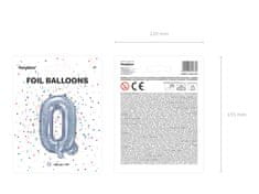 PartyDeco Folija balon Slovo ''Q'', 35cm, holografski (1 karton / 50 kom.)