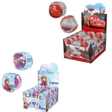 Denis Platnena lopta 10 cm, Frozen/Cars, 2 sorto