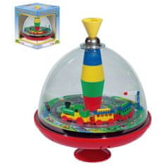 Denis LENA, Tin Toys, zvrk s panoramom vlaka, s čipom