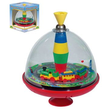 Denis LENA, Tin Toys, zvrk s panoramom vlaka, s čipom