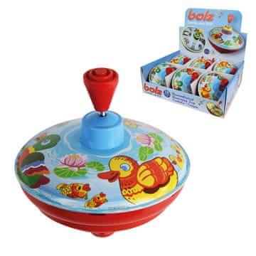 Denis LENA, Tin Toys, zvrk s zvukom, 13 cm, male patkice