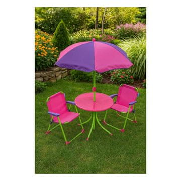 Denis Dj. vrtna garnitura ljubičasto-roza, 4-dijelna