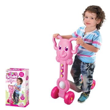 Denis Moj prvi romobil na 4 kotača, slonić roza