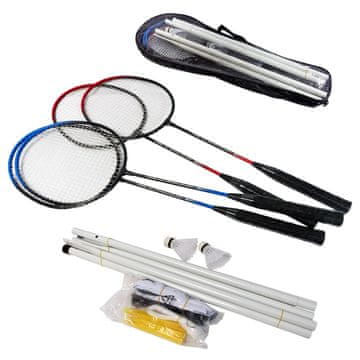 Denis Set za badminton s 4 reketa, 2 loptice i mrežom