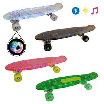 Denis Skateboard 3u1 bluetooth, muzika, LED