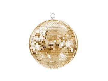 PartyDeco Viseći ukras u obliku disko kugle, zlatni, 30 cm