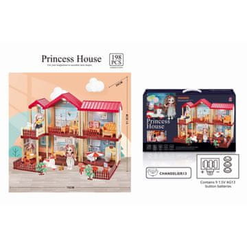 Denis Princezina kućica set, svjetlo, baterije, 198-dij.