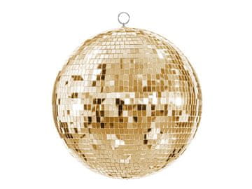 PartyDeco Viseći ukras u obliku disko kugle, zlatni, 40 cm