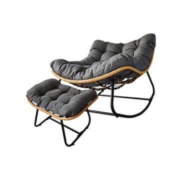 Denis Stolica za ljuljanje s tabureom za noge