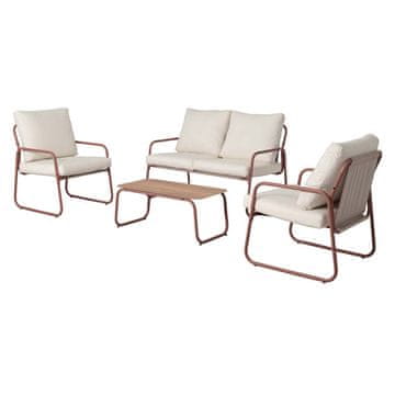 Denis Vrtni sofa set - 4-dijelni, PE oxford tkanina, čelik