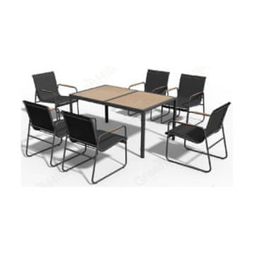 Denis Vrtni blagovaonski set od čelika i tekstila, 7-dijelni