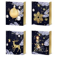 Denis Božićne poklon vrećice, 3D, zlatotisak, vel. 32x26x10cm, 4s