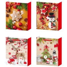 Denis Božićne poklon vrećice, zlatotisak, 32x26x10 cm, 4s