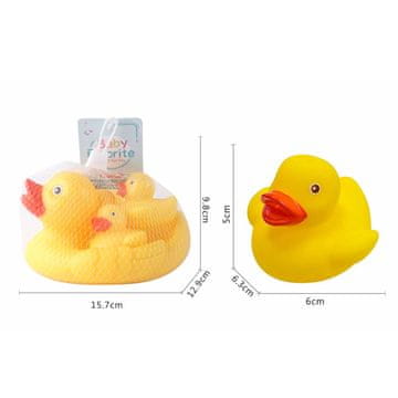 Denis PVC vinilna patka s BB zviždaljkom,4/1 set